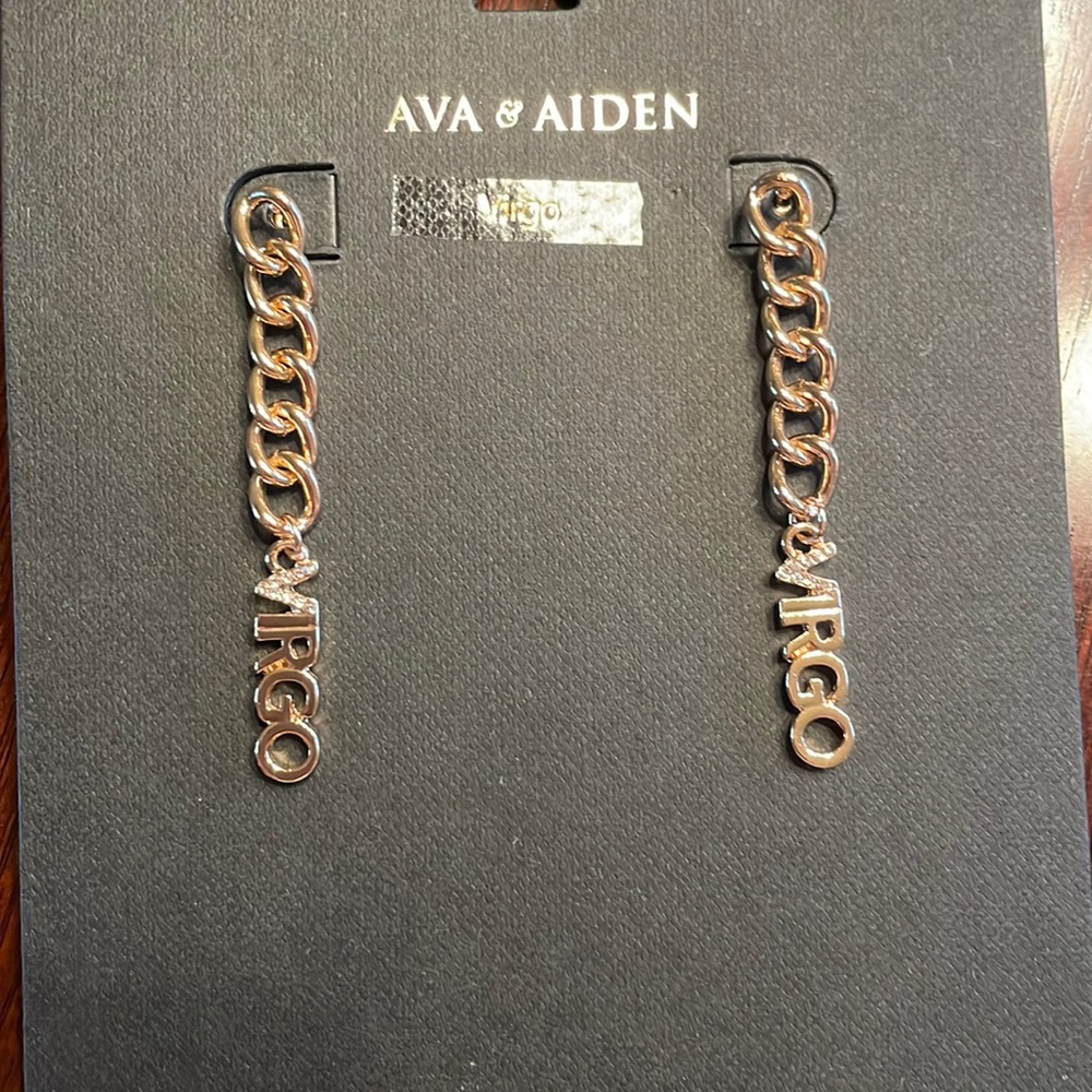 Virgo Chain Earrings